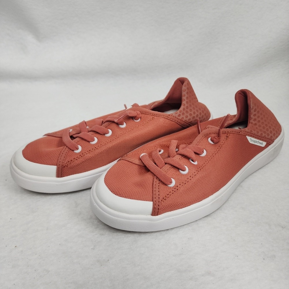 Tropicfeel Sunset Womens US 7.5 Sneakers Ginger Red White Low Top Athletic Shoes